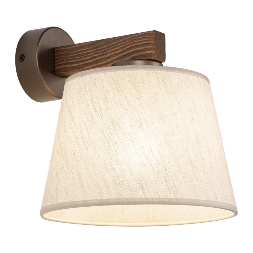 BRILAGI - LED sieninis šviestuvas LATTE 1xE27/15W/230V pušis/smėlio spalvos