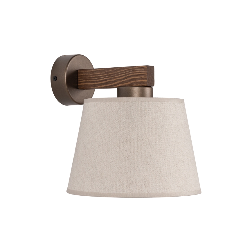 BRILAGI - LED sieninis šviestuvas LATTE 1xE27/15W/230V pušis/smėlio spalvos