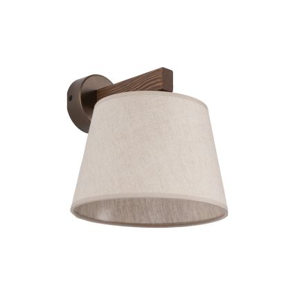 BRILAGI - LED sieninis šviestuvas LATTE 1xE27/15W/230V pušis/smėlio spalvos