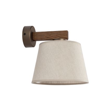 BRILAGI - LED sieninis šviestuvas LATTE 1xE27/15W/230V pušis/smėlio spalvos