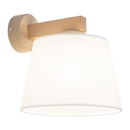 BRILAGI - LED Sieninis šviestuvas LATTE SABIA 1xE27/15W/230V pušis/balta