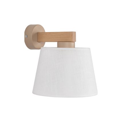 BRILAGI - LED Sieninis šviestuvas LATTE SABIA 1xE27/15W/230V pušis/balta