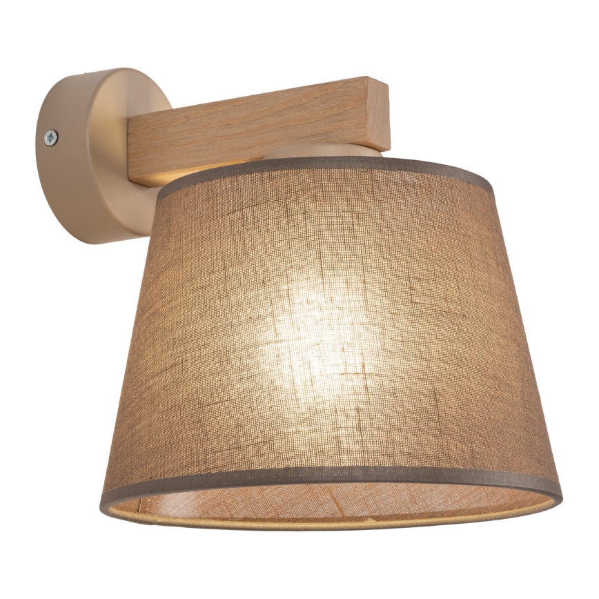 BRILAGI - LED sieninis šviestuvas LATTE SABIA 1xE27/15W/230V pušis/ruda