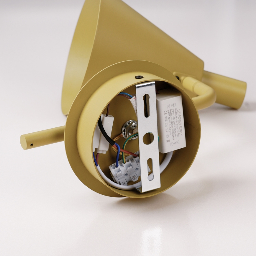 Brilagi - LED sieninis šviestuvas LUCERA LED/3W/230V geltona