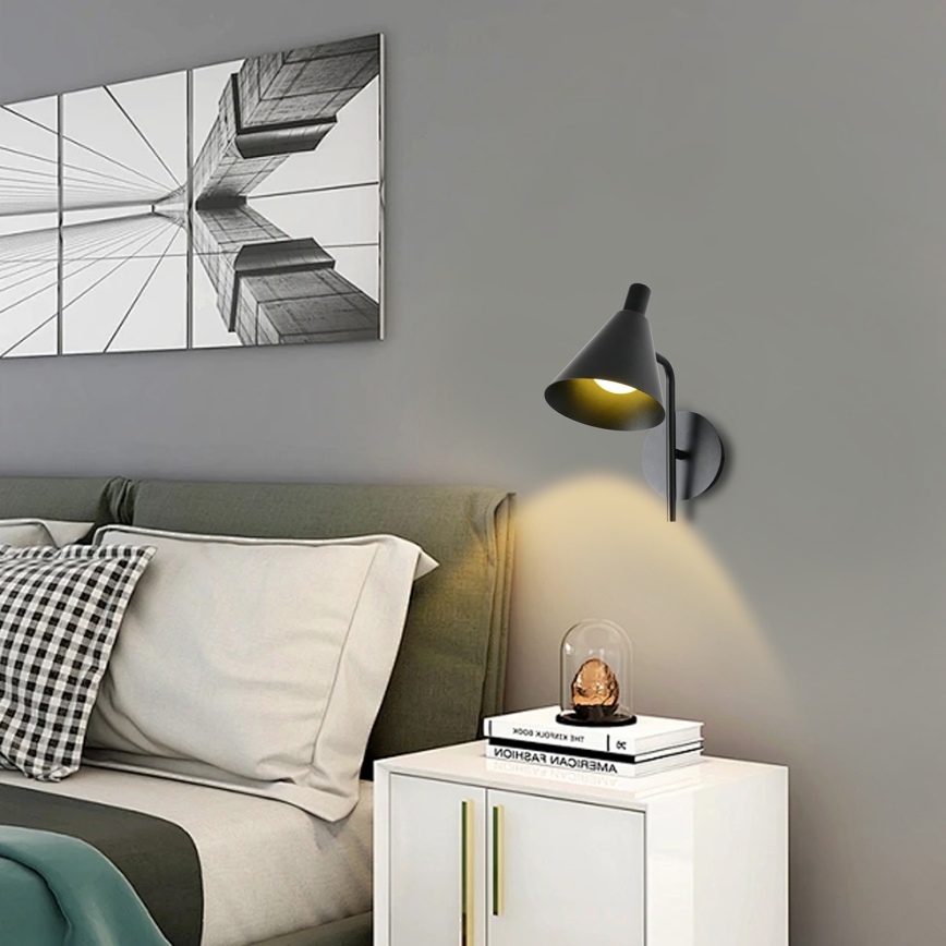 Brilagi - LED sieninis šviestuvas LUCERA LED/3W/230V juoda