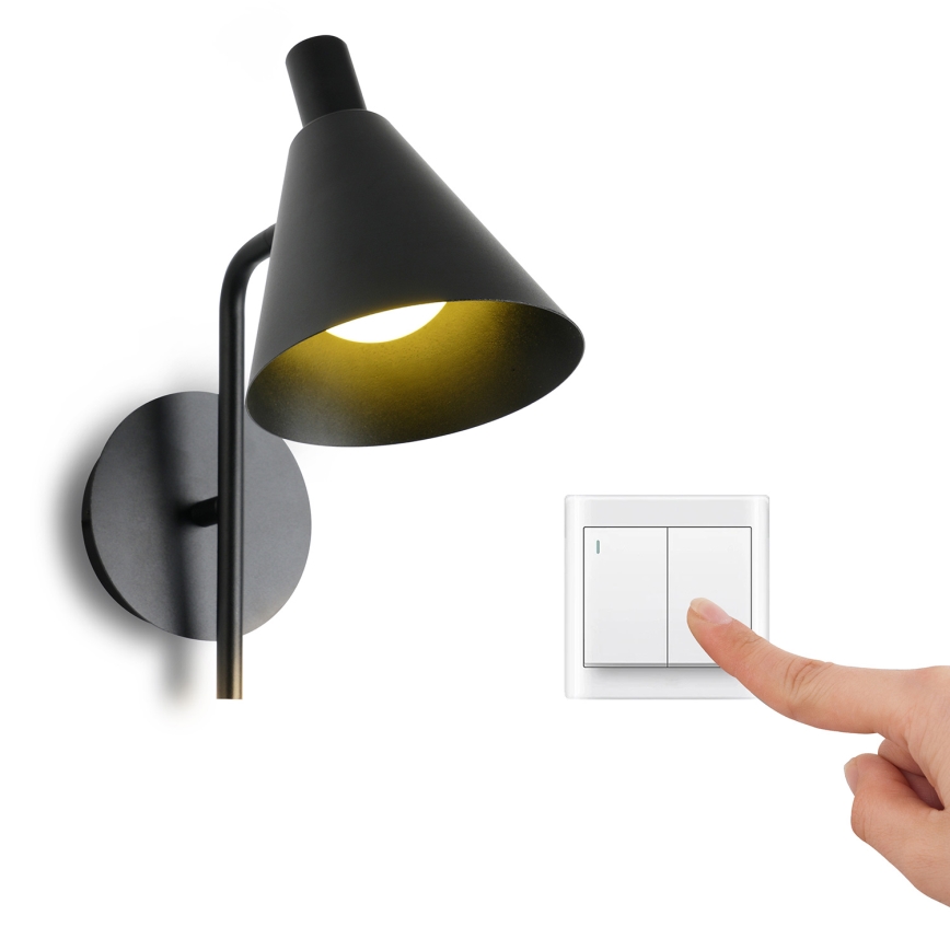 Brilagi - LED sieninis šviestuvas LUCERA LED/3W/230V juoda