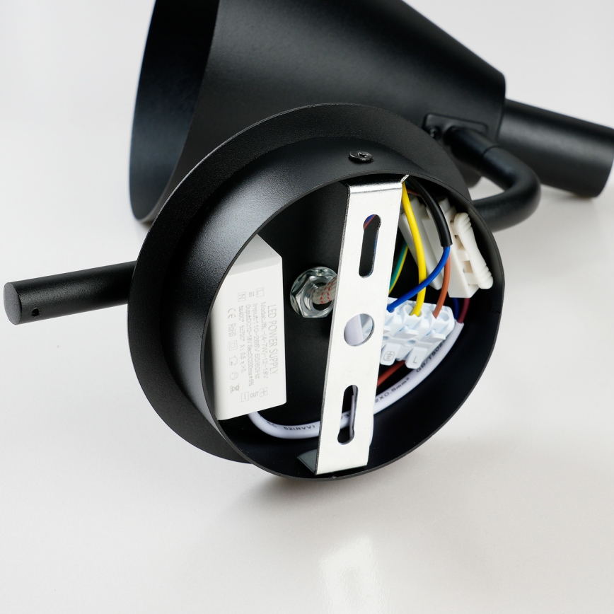 Brilagi - LED sieninis šviestuvas LUCERA LED/3W/230V juoda