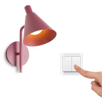 Brilagi - LED sieninis šviestuvas LUCERA LED/3W/230V raudona bordo