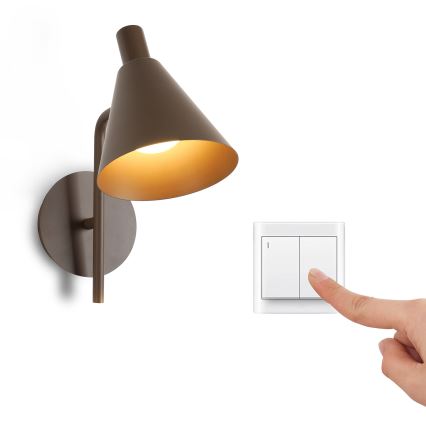 Brilagi - LED sieninis šviestuvas LUCERA LED/3W/230V ruda