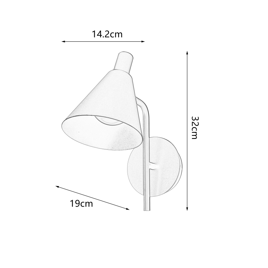 Brilagi - LED sieninis šviestuvas LUCERA LED/3W/230V ruda