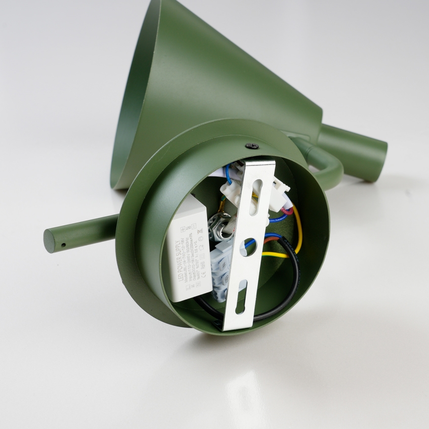 Brilagi - LED sieninis šviestuvas LUCERA LED/3W/230V žalia