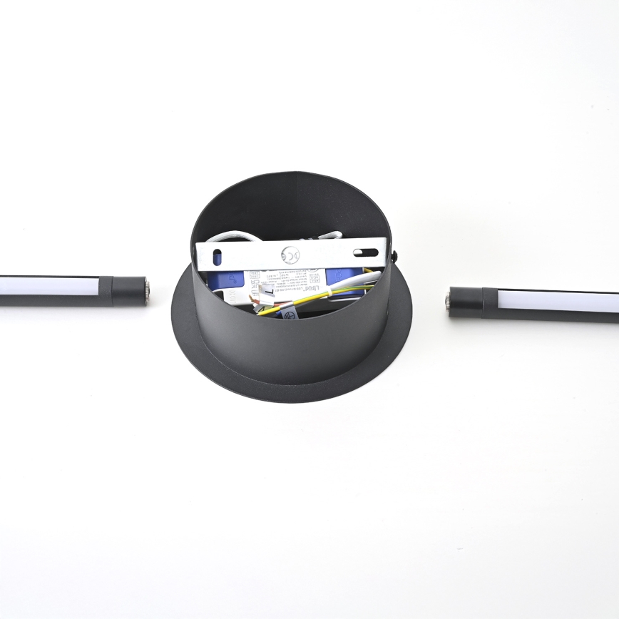 Brilagi - LED sieninis šviestuvas LUGO DUE LED/9W/230V juoda