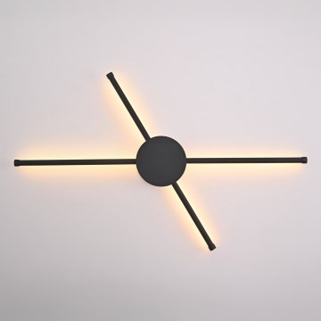 Brilagi - LED sieninis šviestuvas LUGO QUATTRO LED/16W/230V juoda