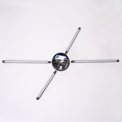 Brilagi - LED sieninis šviestuvas LUGO QUATTRO LED/16W/230V juoda
