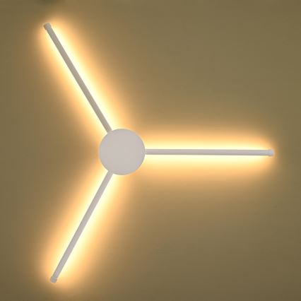 Brilagi - LED sieninis šviestuvas LUGO TRE LED/14W/230V balta