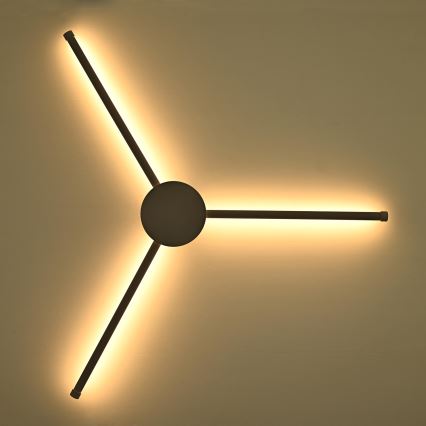 Brilagi - LED sieninis šviestuvas LUGO TRE LED/14W/230V juoda
