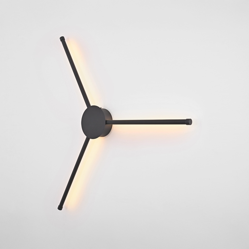 Brilagi - LED sieninis šviestuvas LUGO TRE LED/14W/230V juoda