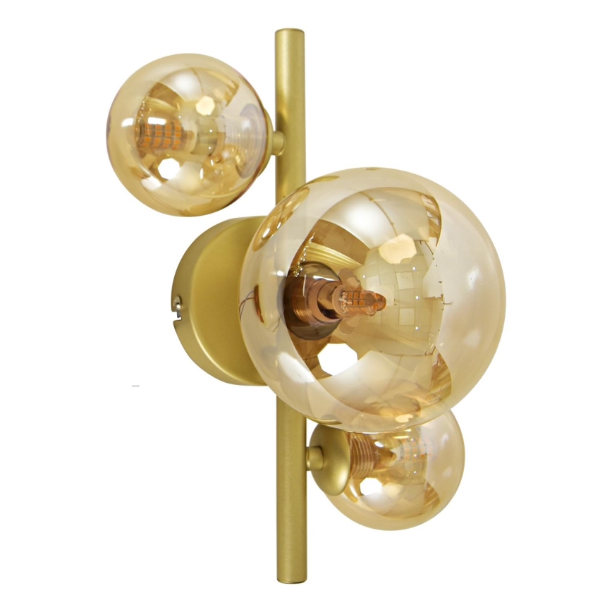 Brilagi - LED sieninis šviestuvas MILLA 3xG9/3W/230V auksas