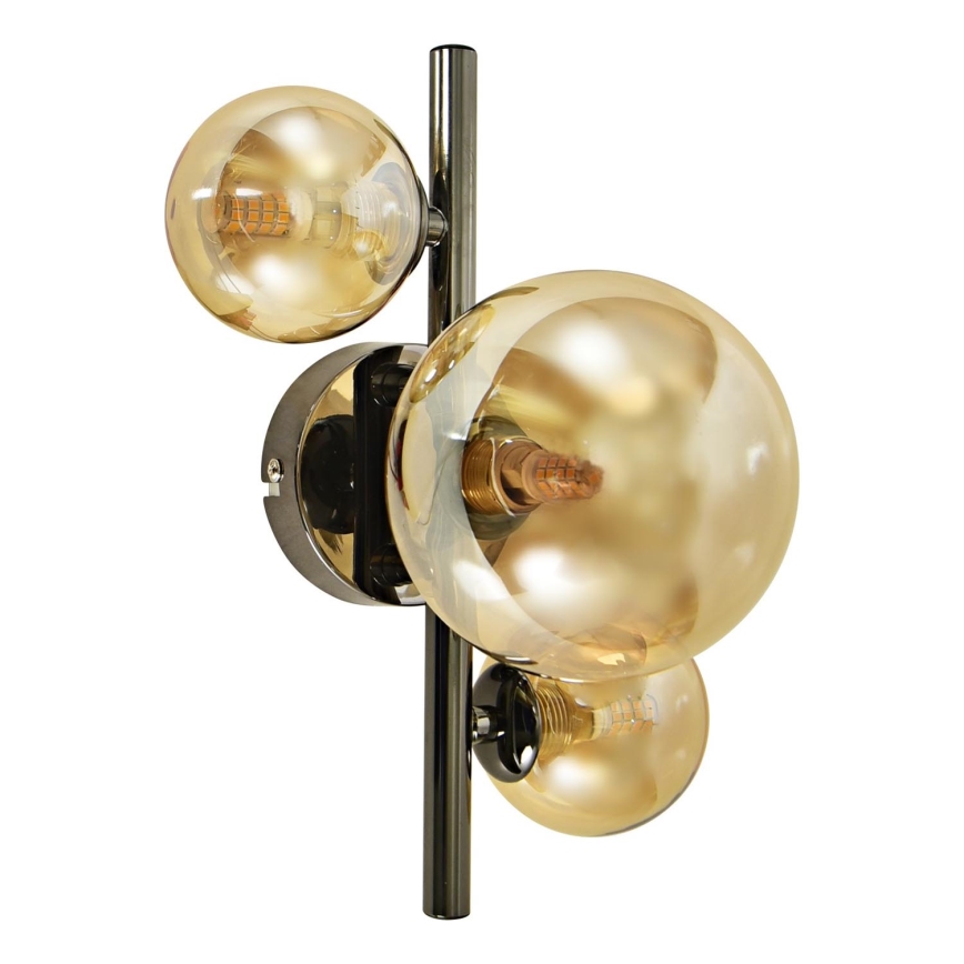 Brilagi - LED sieninis šviestuvas MILLA 3xG9/3W/230V blizgus chromas/auksas