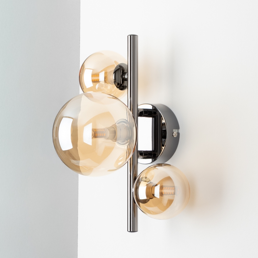 Brilagi - LED sieninis šviestuvas MILLA 3xG9/3W/230V blizgus chromas/auksas