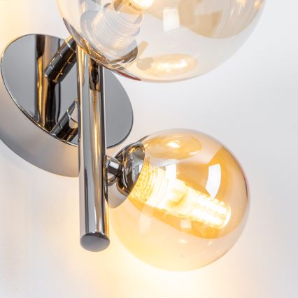 Brilagi - LED sieninis šviestuvas MILLA 3xG9/3W/230V blizgus chromas/auksas