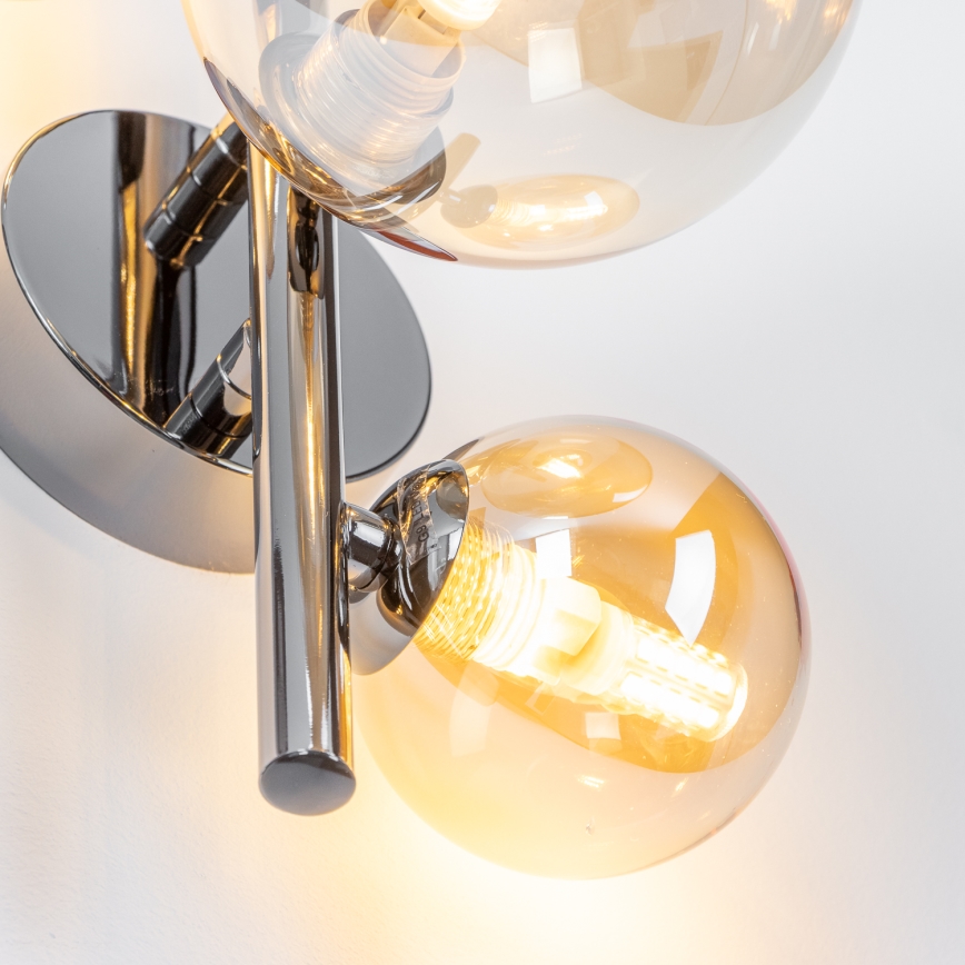 Brilagi - LED sieninis šviestuvas MILLA 3xG9/3W/230V blizgus chromas/auksas