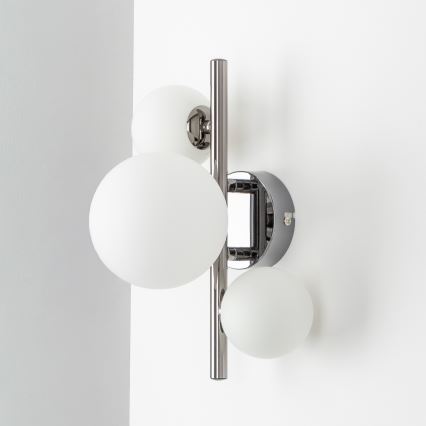 Brilagi - LED sieninis šviestuvas MILLA 3xG9/3W/230V blizgus chromas/balta