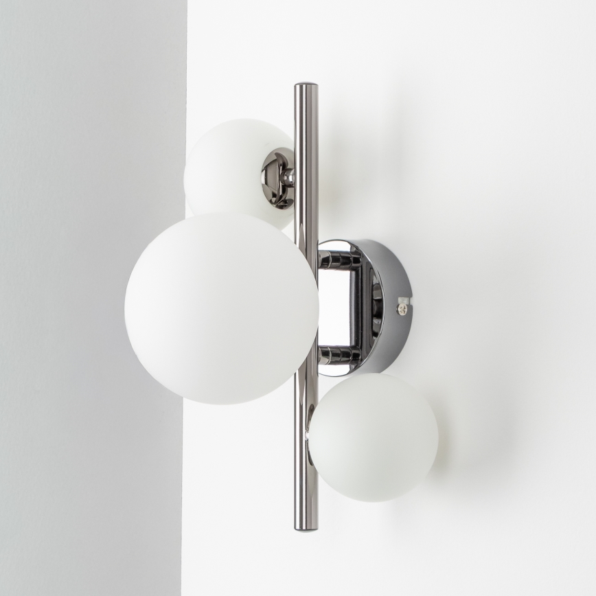 Brilagi - LED sieninis šviestuvas MILLA 3xG9/3W/230V blizgus chromas/balta