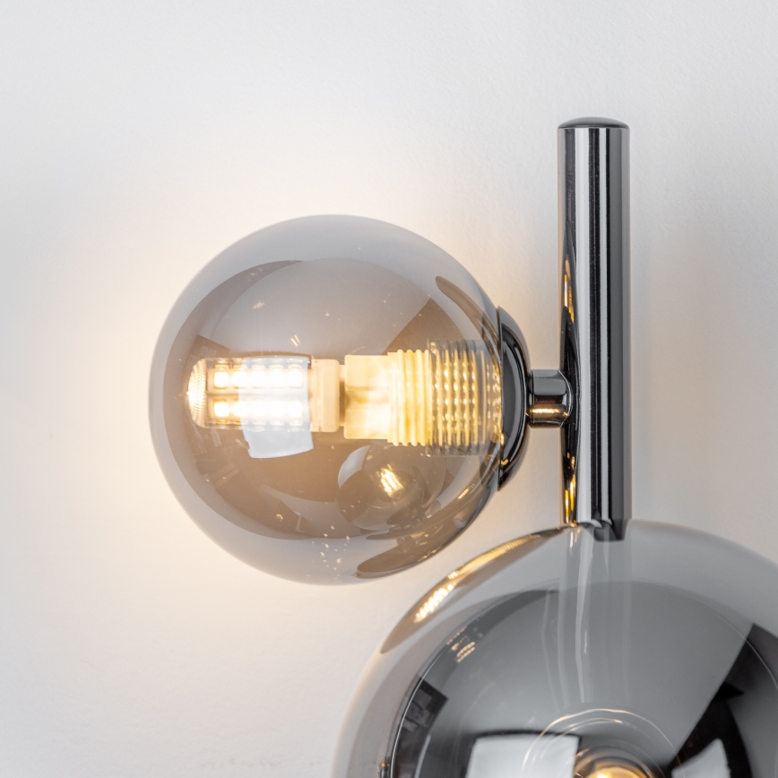 Brilagi - LED sieninis šviestuvas MILLA 3xG9/3W/230V blizgus chromas/dūminis