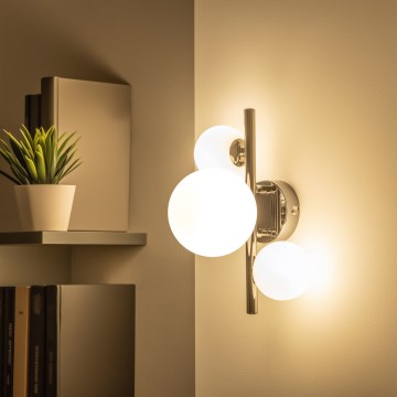 Brilagi - LED sieninis šviestuvas MILLA 3xG9/3W/230V juodas chromas/balta