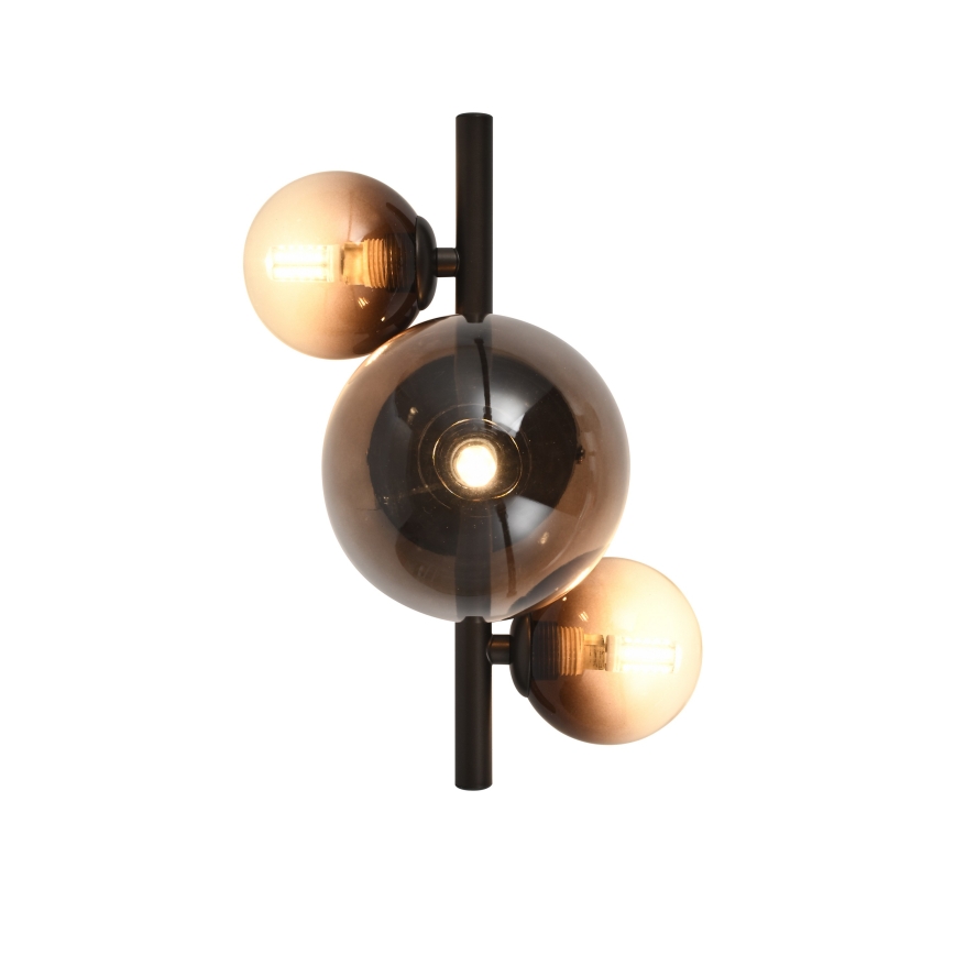 Brilagi - LED sieninis šviestuvas MILLA 3xG9/3W/230V ruda/dūminė ruda