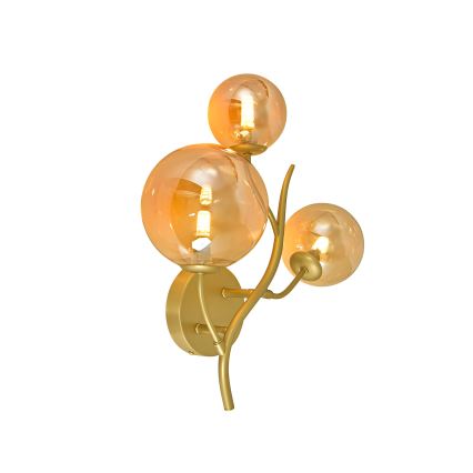 Brilagi - LED sieninis šviestuvas MISTEL 3xG9/3W/230V auksas