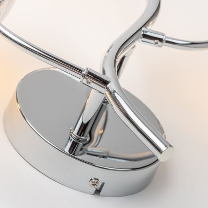 Brilagi - LED sieninis šviestuvas MISTEL 3xG9/3W/230V juodas chromas/dūminis