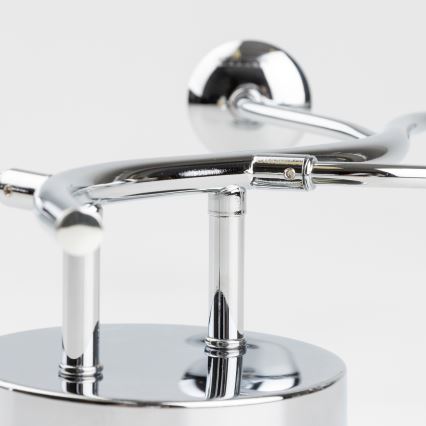 Brilagi - LED sieninis šviestuvas MISTEL 3xG9/3W/230V juodas chromas/dūminis