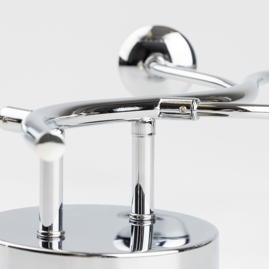 Brilagi - LED sieninis šviestuvas MISTEL 3xG9/3W/230V juodas chromas/dūminis