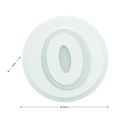 Brilagi - LED sieninis šviestuvas MODERN MINI LED/26W/230V 3000/4000/6000K