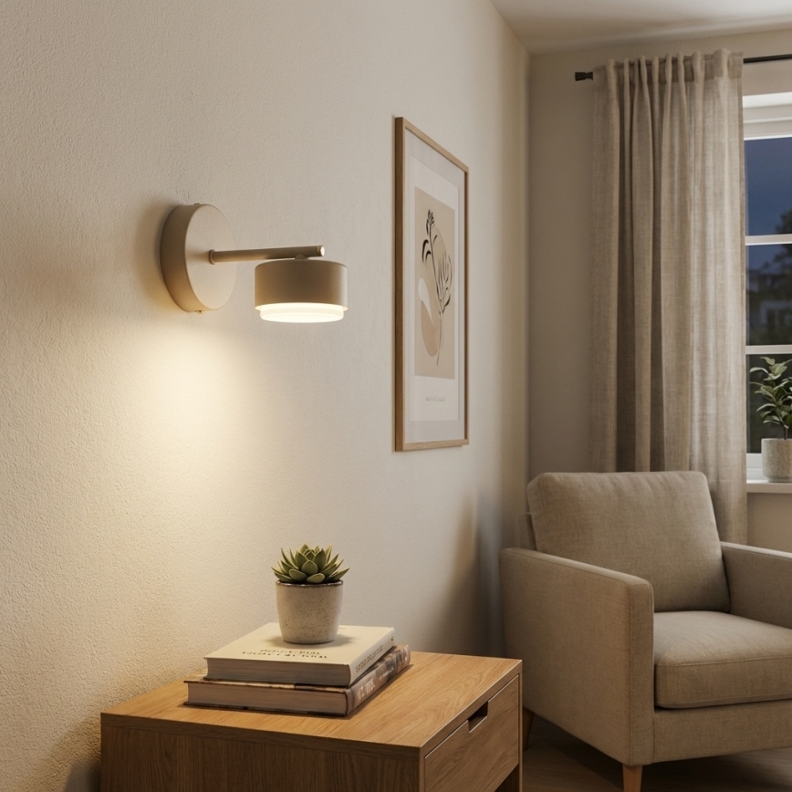 Brilagi - LED sieninis šviestuvas MONO 1xGX53/12W/230V smėlinis