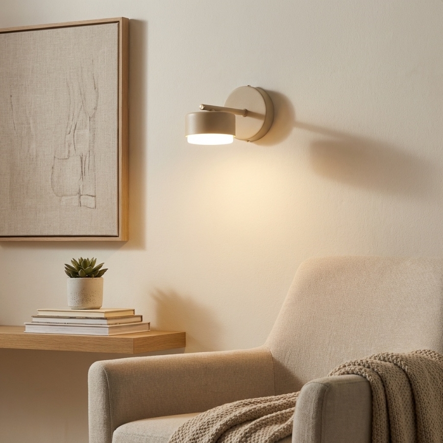 Brilagi - LED sieninis šviestuvas MONO 1xGX53/12W/230V smėlinis