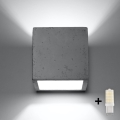 Brilagi -  LED sieninis šviestuvas MURO 1xG9/3,5W/230V betonas