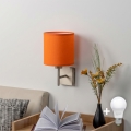 BRILAGI - LED sieninis šviestuvas NUBILA 1xE27/60W/230V matinis chromas/oranžinė