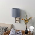 BRILAGI - LED sieninis šviestuvas NUBILA 1xE27/60W/230V matinis chromas/šviesiai pilka