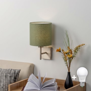 BRILAGI - LED sieninis šviestuvas NUBILA 1xE27/60W/230V matinis chromas/žalias