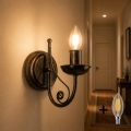 BRILAGI - LED sieninis šviestuvas STEFANO 1xE14/40W/230V juoda patina