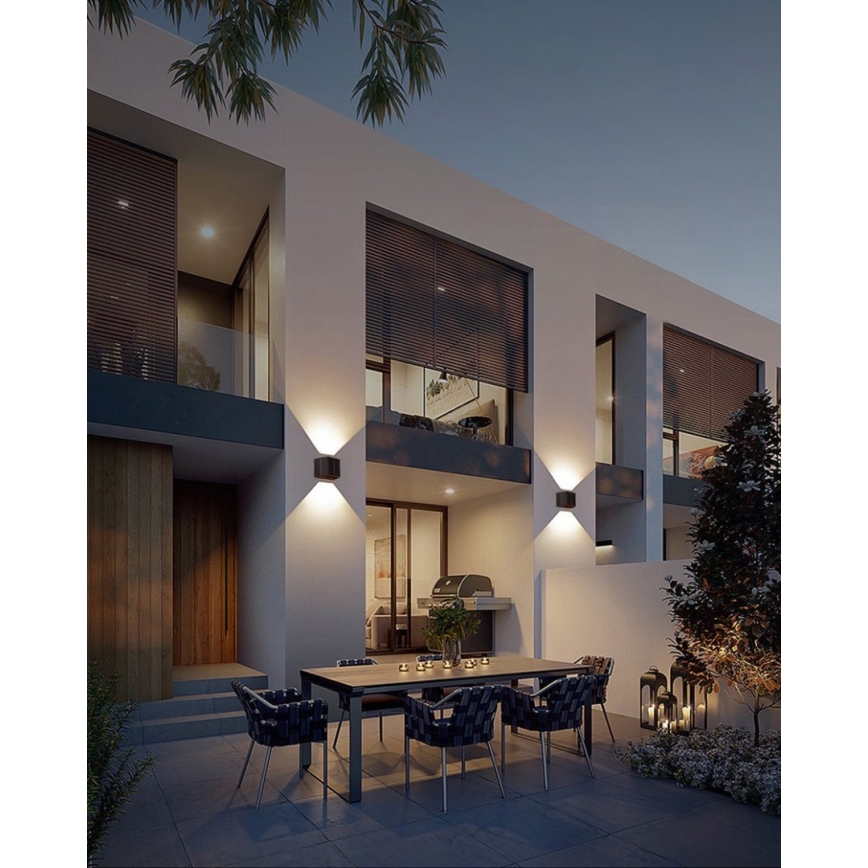 Brilagi - LED sieninis šviestuvas su jutikliu, įkraunamas saulės energija SOLAR CUBE LED/2W/3,2V 1300 mAh IP54