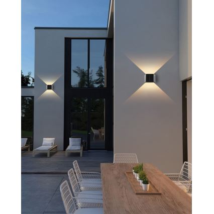 Brilagi - LED sieninis šviestuvas su jutikliu, įkraunamas saulės energija SOLAR CUBE LED/2W/3,2V 1300 mAh IP54