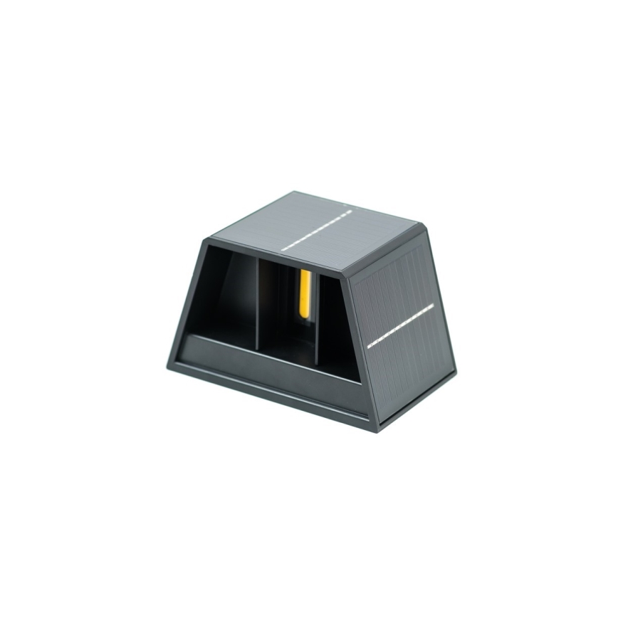 Brilagi - LED sieninis šviestuvas su jutikliu, įkraunamas saulės energija SOLAR CUBE LED/2W/3,2V 1300 mAh IP54