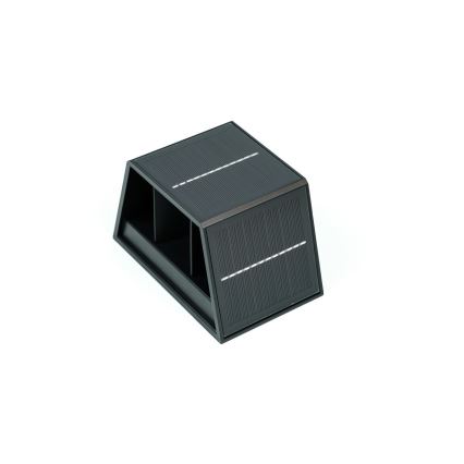 Brilagi - LED sieninis šviestuvas su jutikliu, įkraunamas saulės energija SOLAR CUBE LED/2W/3,2V 1300 mAh IP54