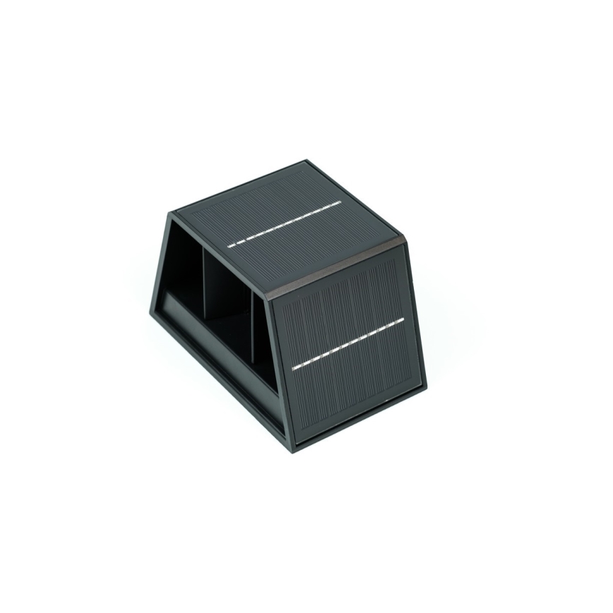 Brilagi - LED sieninis šviestuvas su jutikliu, įkraunamas saulės energija SOLAR CUBE LED/2W/3,2V 1300 mAh IP54