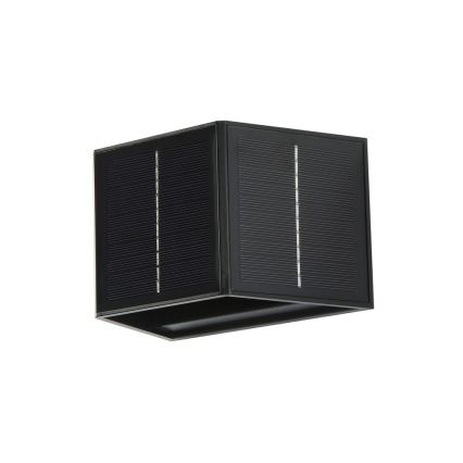 Brilagi - LED sieninis šviestuvas su jutikliu, įkraunamas saulės energija SOLAR CUBE LED/2W/3,2V 1300 mAh IP54
