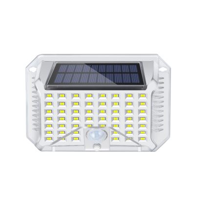 Brilagi - LED sieninis šviestuvas su jutikliu, įkraunamas saulės energija WALLIE LED/4W/5,5V 1200 mAh 6500K IP64 sidabras